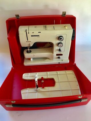 Vintage 1980’s Bernina Record 830 Sewing Machine With Red Case 9
