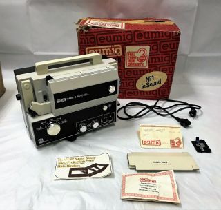 Vintage Eumig Mark S 807 D 8 Single Standard 8mm Movie Projector
