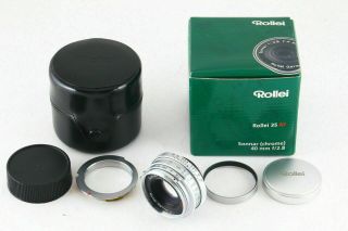 [rare ] Rollei Sonnar 40mm F/2.  8 Hft Mf Lens For Leica L39 Screw & M Mount 5399