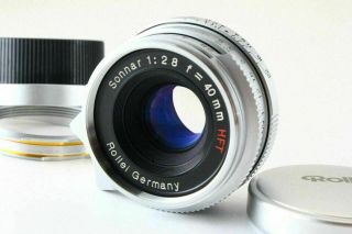 [Rare ] Rollei Sonnar 40mm f/2.  8 HFT MF Lens for Leica L39 Screw & M Mount 5399 2