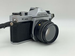 Vintage Asahi Pentax K1000 Film Camera w/ SMC Pentax - M 1:2 50mm Lens & Case 5