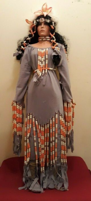 Windsong By Rustie 43 " Native American Porcelain Doll 1999 Limited 0310/2000