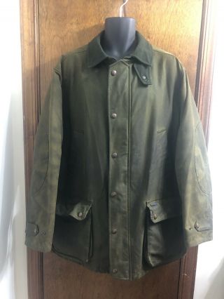 Polo Ralph Lauren Oil Cloth Tarnished Jacket Wax Fo Leather Rrl Vtg Size Large