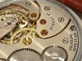 V.  Rare Vintage military Oversize Tavannes Watch Co two tone radium dial 10