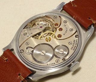 V.  Rare Vintage military Oversize Tavannes Watch Co two tone radium dial 8