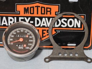 Vintage Harley Davidson Sportster Speedometer