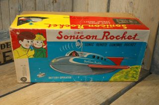 Modern Toys – Sonicon Space Rocket made in Japan Rare Patterned Variation 8
