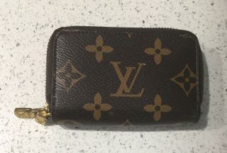 Louis Vuitton Vintage Zip Around Key Coin Purse