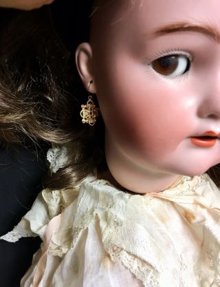 Antique 25” Simon Halbig Kammer Reinhardt Doll Pierced Ears German Bisque K⭐️R 3