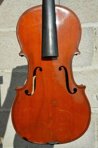 Old French Violin Stamped Nicolas Bertolini