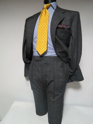 Rare Renshaw & Welch York Custom Bespoke Savile Row Tailoring suit 44 R 2