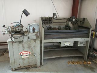 Sioux Mo.  2001 Valve Grinder Machine,  Tooling And Cabinet,  Vintage