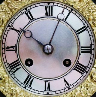 Antique French Empire Classic 8 Day 2 Tone Bronze & Ormolu Figural Mantel Clock 8