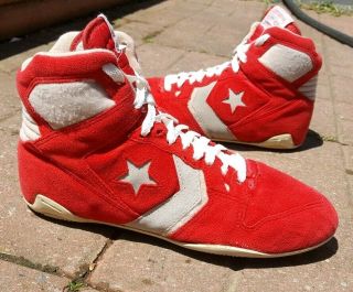 Rare Converse Cliff Keen Dynatech Wrestling Shoes Size 8.  5 Vintage