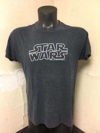 Vintage Star Wars T Shirt Sz Xl 1977 May The Force Be With You Lucas Films Hanes
