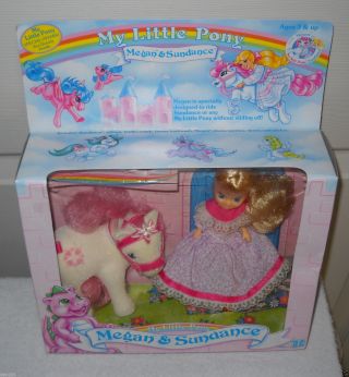 8880 Ultra Rare Vintage Hasbro My Little Pony Megan & Sundance Set