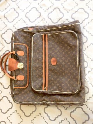 Louis Vuitton Luggage Vintage Monogram Lv Suitcase Garment Bag
