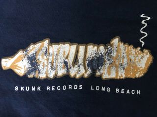 Vintage 90s Sublime Skunk Records Tshirt Men’s X - Large