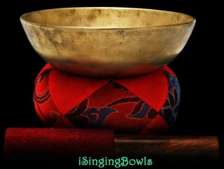 Antique Tibetan Singing Bowl: Lw 7 1/8 ",  Circa 17th Century,  E3 & A 5.  Video