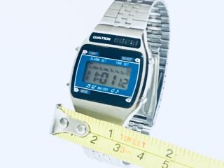 Vintage Qualtron Melody Lcd Alarm Chronograph Digital Wrist Watch (7980H) 5
