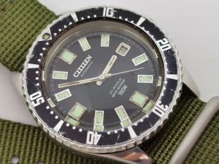 Vintage Citizen Diver 150m Automatic 52 - 0110 Stainless Steel Cal 8210a - Running