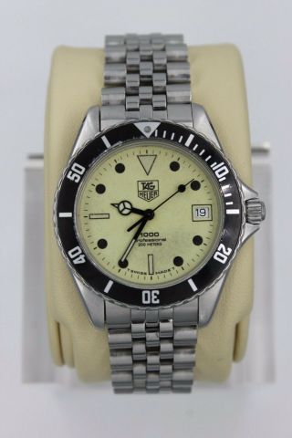 Tag Heuer 980.  113 Night Diver Lume 1000 Professional Ss Watch Mens Glow