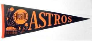 Vintage1965 Houston Astros " First Year " Pennant 29 " X 12 " Very Rare Go Astro 