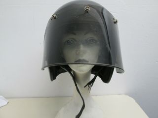 Vintage 1970 ' s Bell Magnum II Black Helmet sz 7.  5 - 60 cm Motorcycle Biker star 2