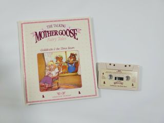 Vintage 1986 TALKING MOTHER GOOSE by Worlds of Wonder with 5 Books and Cassettes 4