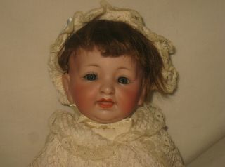 Antique J.  D.  Kestner 11.  5 " German Bisque Head Character Baby Doll 211 Mp21