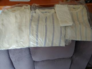 Antique 1920’s Set Of 3 Removable Collars And Men’s Shirts Size 16