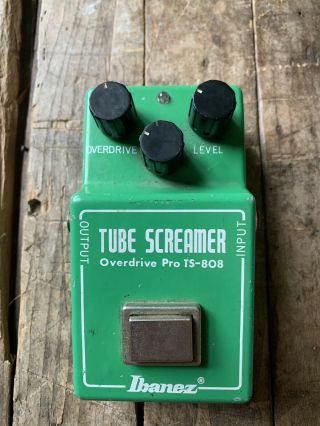 1981 Ibanez Ts - 808 Tube Screamer Overdrive Pro Pedal Jrc4558d & Vintage