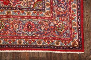 Vintage Traditional Floral One - Of - Kind Large Red Rug Oriental Wool Carpet 10x13