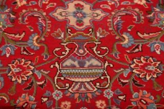 Vintage Traditional Floral One - of - Kind LARGE Red Rug Oriental Wool Carpet 10x13 5