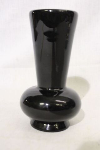 Rare Vintage Archimede Seguso Italian Black Murano Glass 6.  5 " Bud Vase Italy