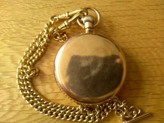 Antique Solid 9ct Gold Full Hunter J W Benson Pocket Watch 15 Jewels 5