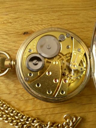 Antique Solid 9ct Gold Full Hunter J W Benson Pocket Watch 15 Jewels 6