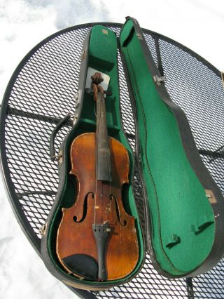 Antique/vintage? Ole Bull Violin With Case: For Parts/repair