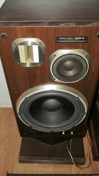 EXCLUSIVE PIONEER TAD DSS - 9 SPEAKERS RARE WITH STANDS 8