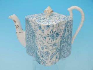 Rare Shelley Foley Wileman Teapot - Dolly Varden Blue 3750,  Tea Pot
