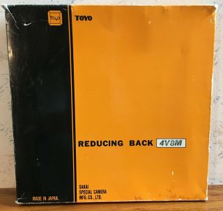 Vintage Reducing Back 4v8m Cat 180 - 825 For Toyo View 810gii & 810mii