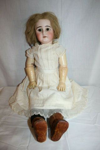 Antique 1890 German 23 " Bisque Doll W/museum Appraisal