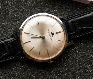 Jaeger - Lecoultre Ultra Thin Vintage Watch In Stainless Steel 1960 - Rare