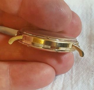 Vintage Movado Watch Mens 14k Gold Kingmatic - S Sub - Sea c1966 Cal 388 date 5