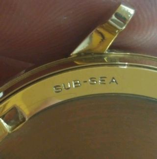Vintage Movado Watch Mens 14k Gold Kingmatic - S Sub - Sea c1966 Cal 388 date 7