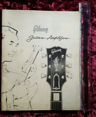 1960 Gibson Guitars Amplifiers Mandolin Banjo Pedal Steel Catalogs Vintage 43pgs