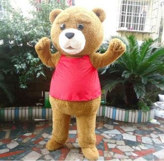 22 Unisex Teddy Bear Mascot Costume Game Dress Outfit Advertising Adult 1p