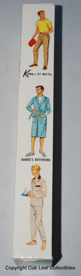 Painted Hair Brunette Ken doll WITH Attached Wrist Tag box 5
