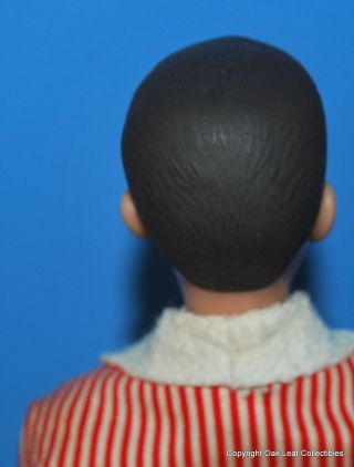 Painted Hair Brunette Ken doll WITH Attached Wrist Tag box 9