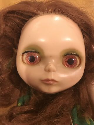 Vintage 1972 Kenner Blythe Doll Side Part Redhead Paisley Red Hair Restore
